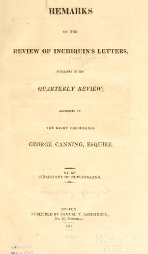 Remarks on the review of Inchiquin's letters