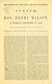 The position of John Bell and his supporters