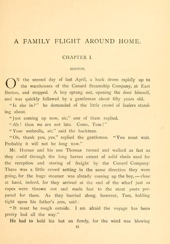 A family flight around home