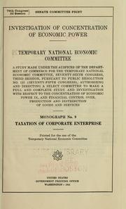 Investigation of concentration of economic power