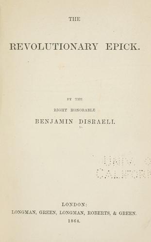 The revolutionary epick