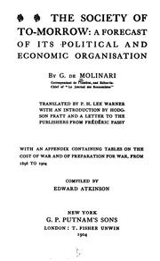 The society of to-morrow