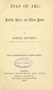 Joan of Arc, ballads, lyrics, and minor poems