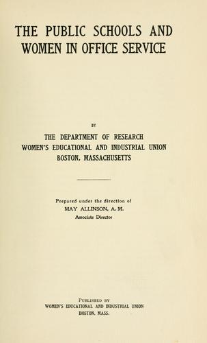 The public schools and women in office service