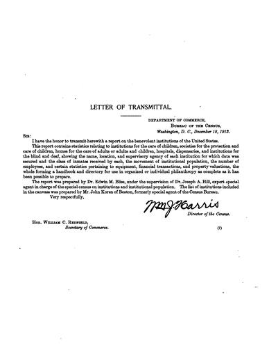 Benevolent institutions. 1910