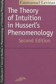 La théorie de l'intuition dans la phénoménologie de Husserl