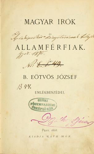 Magyar írók és államférfiak