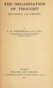 The organisation of thought, educational and scientific
