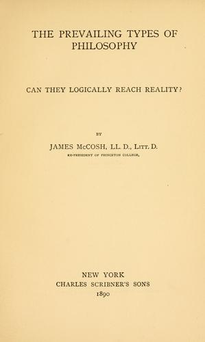 The prevailing types of philosophy