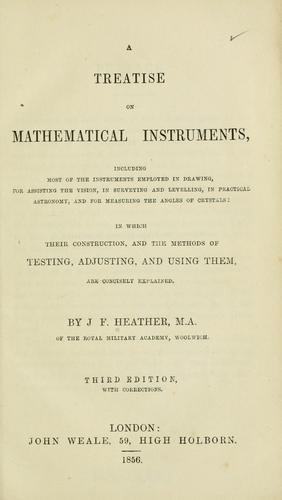 A treatise on mathematical instruments