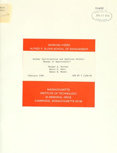 Worker participation and American unions