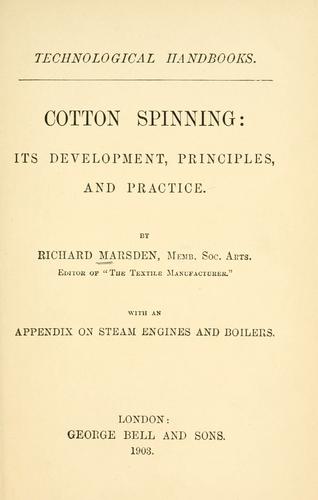 Cotton spinning