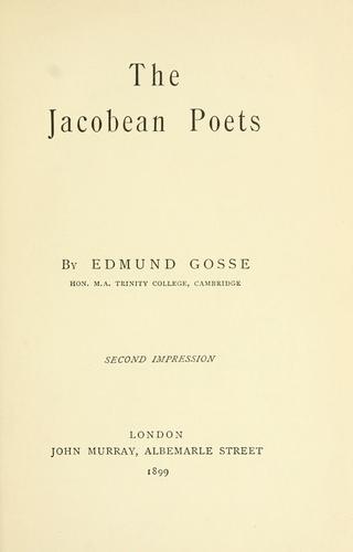 The Jacobean poets