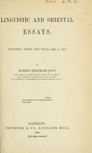 Linguistic and oriental essays