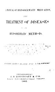 A manual of hypodermatic medication