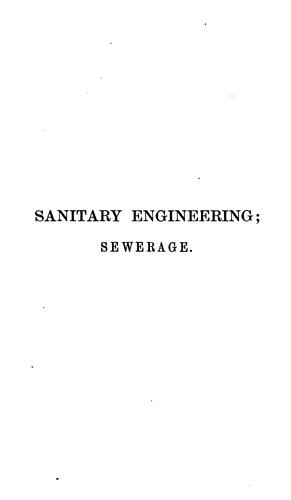 Sanitary engineering