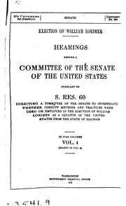 Election of William Lorimer