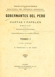 Gobernantes del Perú, cartas y papeles, siglo XVI