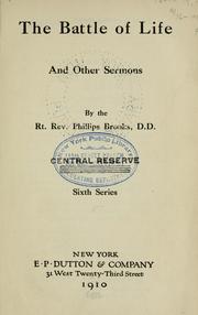 The battle of life, and other sermons