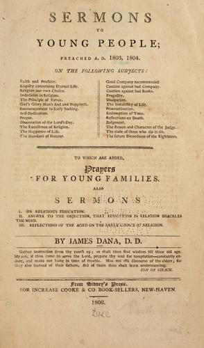 Sermons to young people