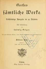 Goethes sämtliche Werke
