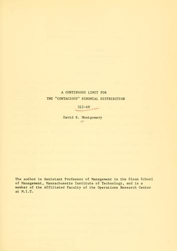 A continuous limit for the "contagious" binomial distribution