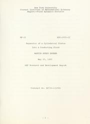 Expansion of a cylindrical piston into a conducting fluid