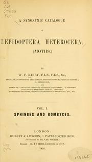 A synonymic catalogue of Lepidoptera Heterocera (moths)