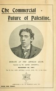 The commercial future of Palestine