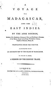 A Voyage to Madagascar and the East Indies