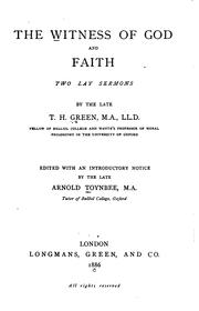 The Witness of God and Faith: Two Lay Sermons
