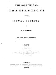 Philosophical Transactions of the Royal Society of London