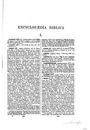 Encyclopædia biblica