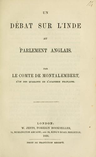 Un débat sur l'Inde au Parlement anglais