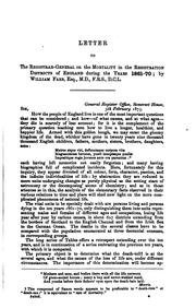 Annual report of the registrar-general of births, deaths, and marriages in ...