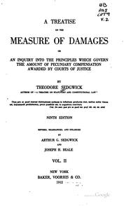 A Treatise on the Measure of Damages, Or, An Inquiry Into the Principles ...