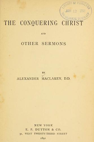 The conquering Christ