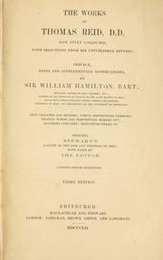 The works of Thomas Reid, D.D