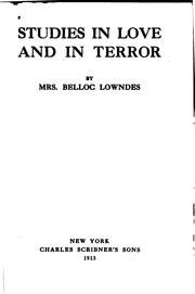 Studies in love and in terror