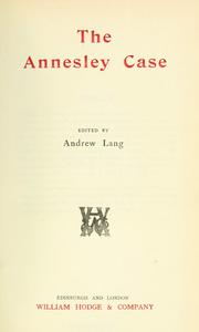 The Annesley case