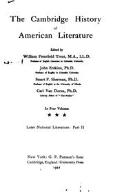 The Cambridge history of American literature