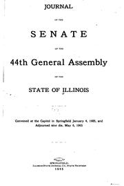 Journal of the Senate of the General Assembly