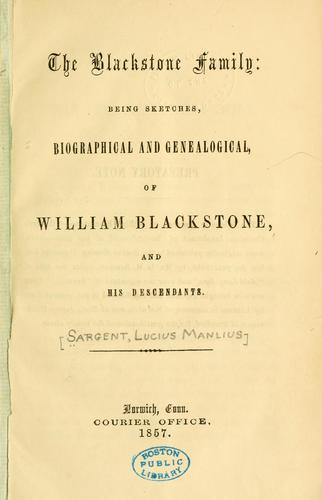 The Blackstone family