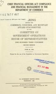Chief Financial Officers Act compliance and financial management in the Department of Commerce