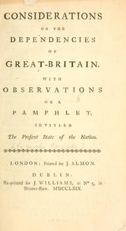 Considerations on the dependencies of Great Britain