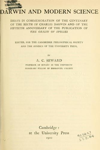 Darwin and modern science