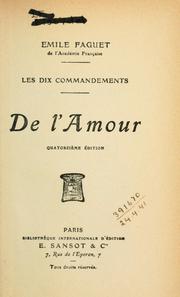 De l'amour