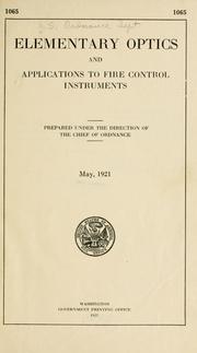 Elementary optics and applications to fire control instruments
