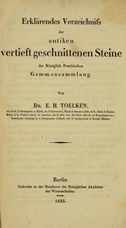Erklärendes Verzeichniss der antiken vertieft geschnittenen Steine der Königlich Preussischen Gemmensammlung