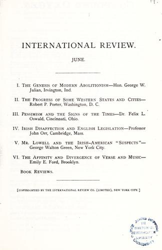 The genesis of modern abolitionism